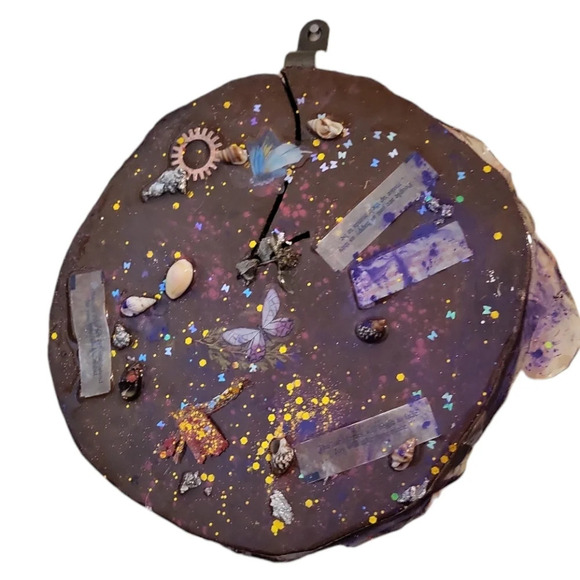 Resin Wood Wall Art Butterflys Fortunes Shells Gears - Picture 5 of 5